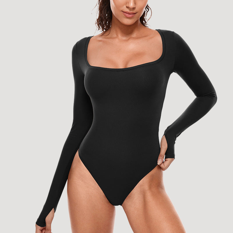 Long-Sleeve Yoga Jumpsuit