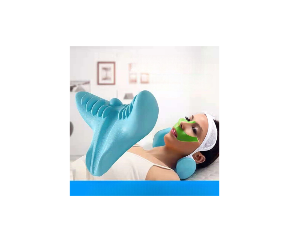 Neck massager finger press pillow