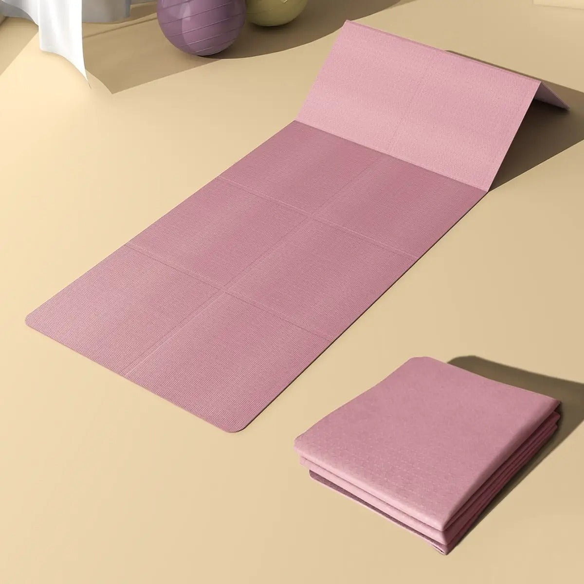 TPE folding yoga mat